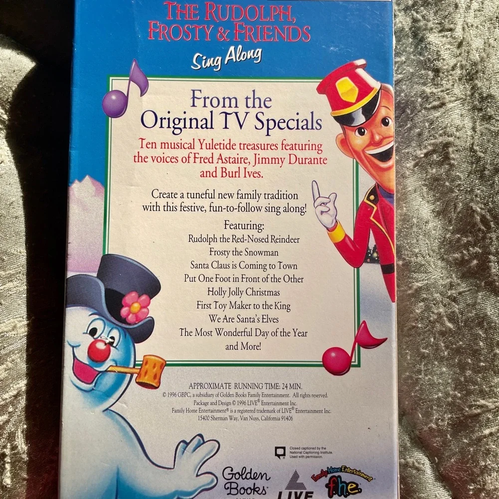 ❄️ The Rudolph, Frosty & Friends Sing Along ❄️🦌⛄️ VHS Video TAPE